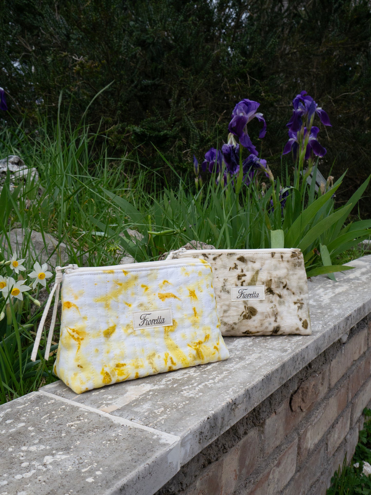 Quilted toiletry bag